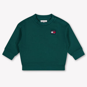 Tommy Hilfiger Baby Unisex Trui In Donker Groen
