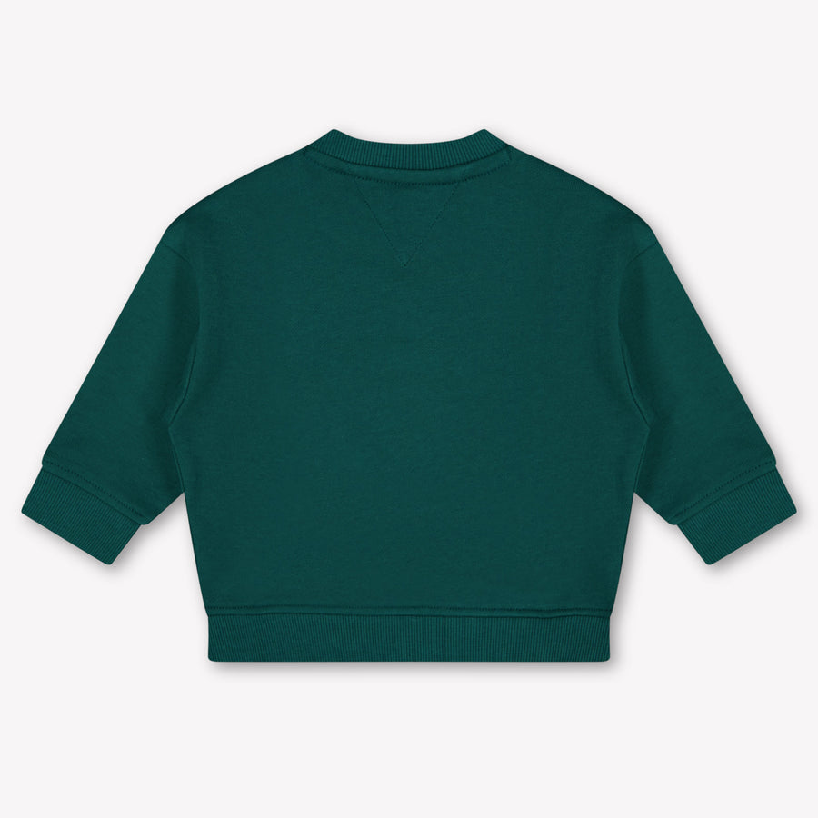 Tommy Hilfiger Baby Unisex Trui In Donker Groen