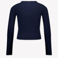 Tommy Hilfiger Kids Girls T-Shirt In Navy