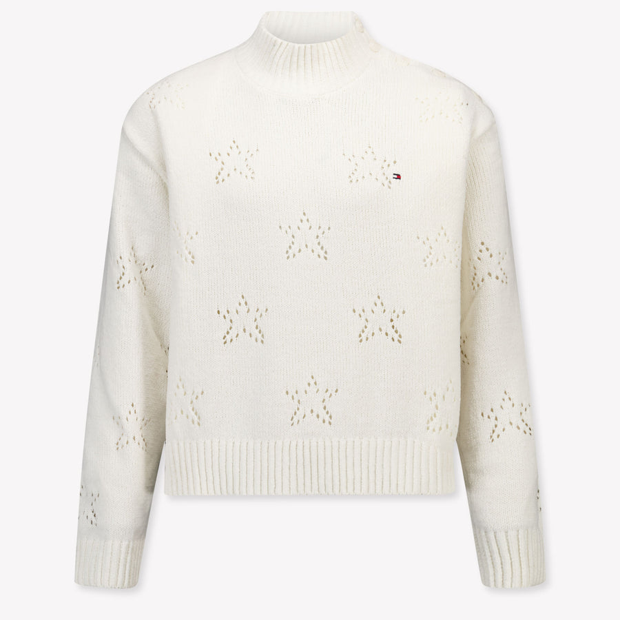 Tommy Hilfiger Kinder Meisjes Trui In Off White