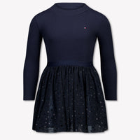 Tommy Hilfiger Kinder Meisjes Jurk In Navy