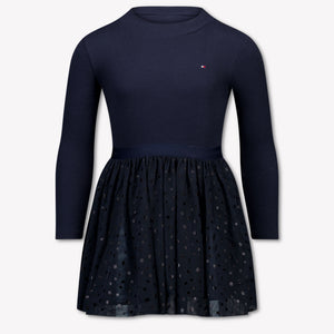 Tommy Hilfiger Kinder Meisjes Jurk In Navy