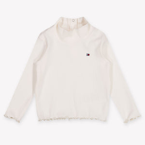 Tommy Hilfiger Baby Meisjes T-Shirt In Off White