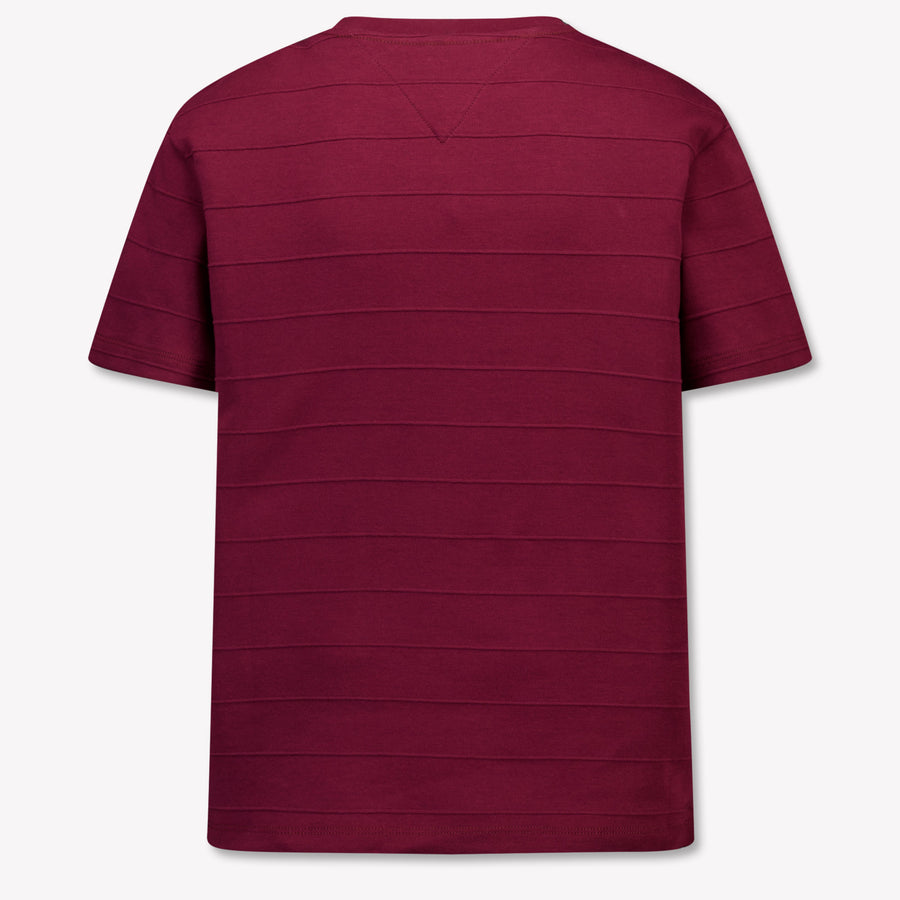 Tommy Hilfiger Kids Boys T-Shirt In Bordeaux