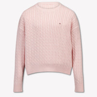 Tommy Hilfiger Girls Sweater in Light Pink