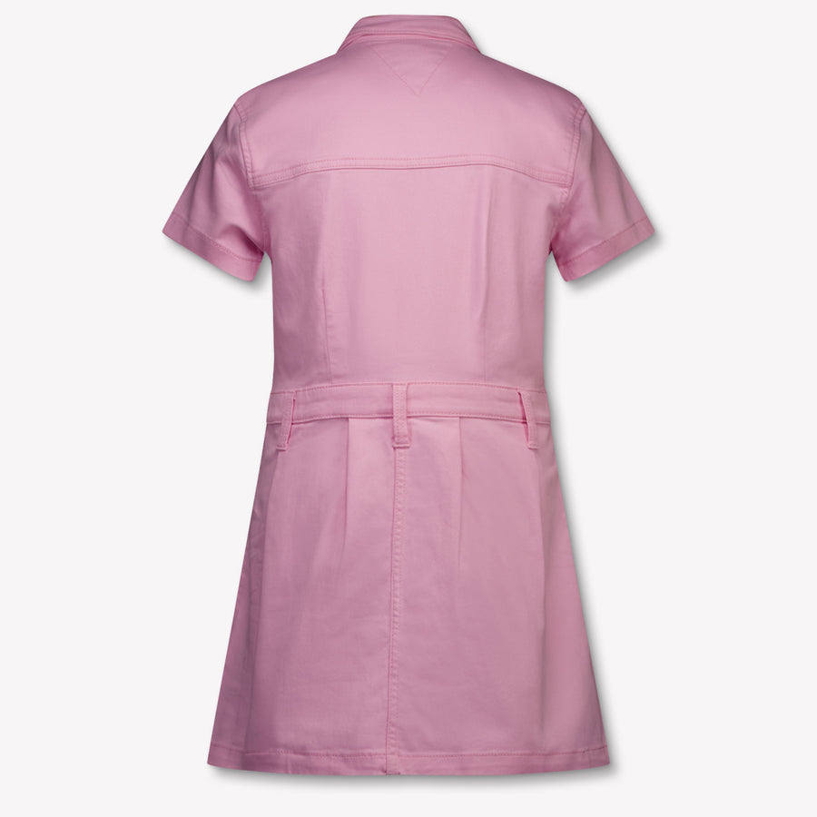 Tommy Hilfiger Kids Girls Dress In Light Pink