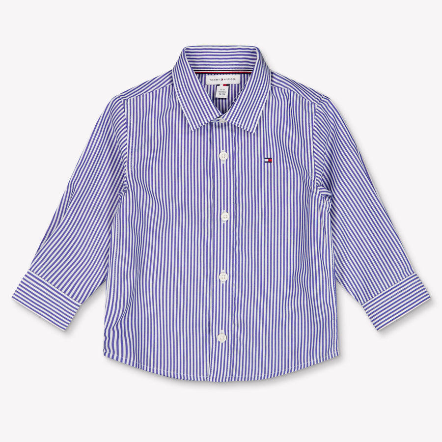 Tommy Hilfiger Baby Boys Blouse In Cobalt Blue