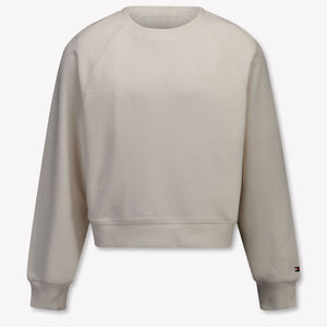 Tommy Hilfiger Kids Girls Sweater In OffWhite