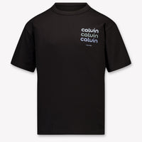 Calvin Klein Kinder Jongens T-Shirt In Zwart