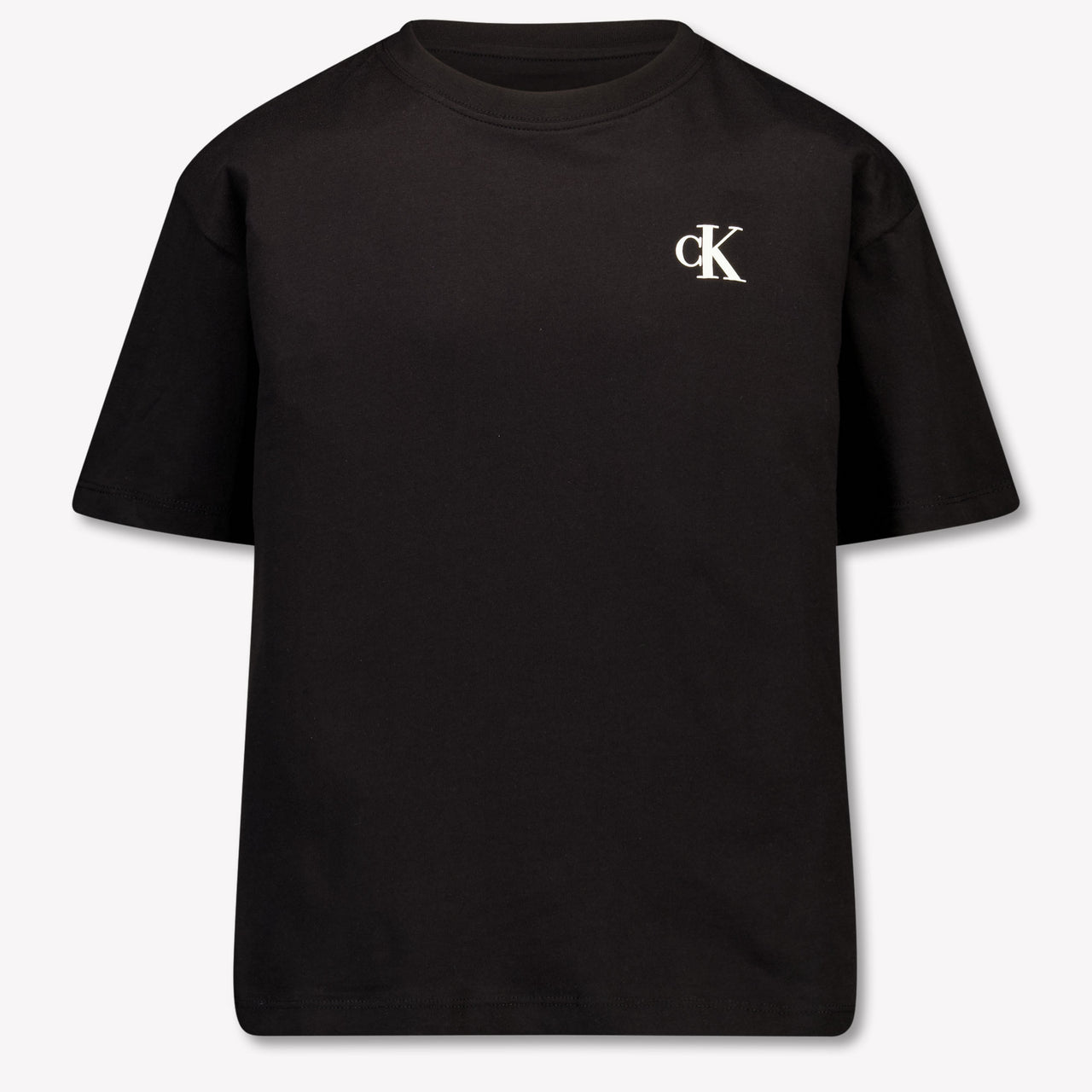 Calvin Klein Kinder Jongens T-Shirt In Zwart
