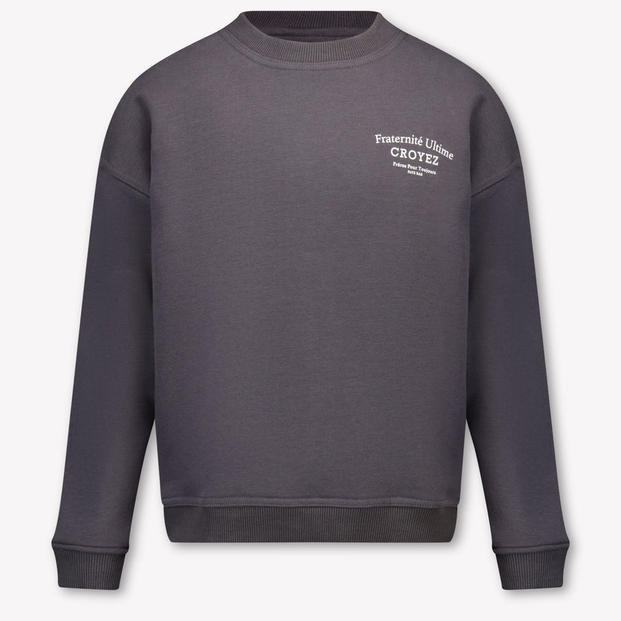 Croyez Kids Boys Sweater In Anthracite