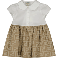 Fendi Baby Girls Dress  Beige