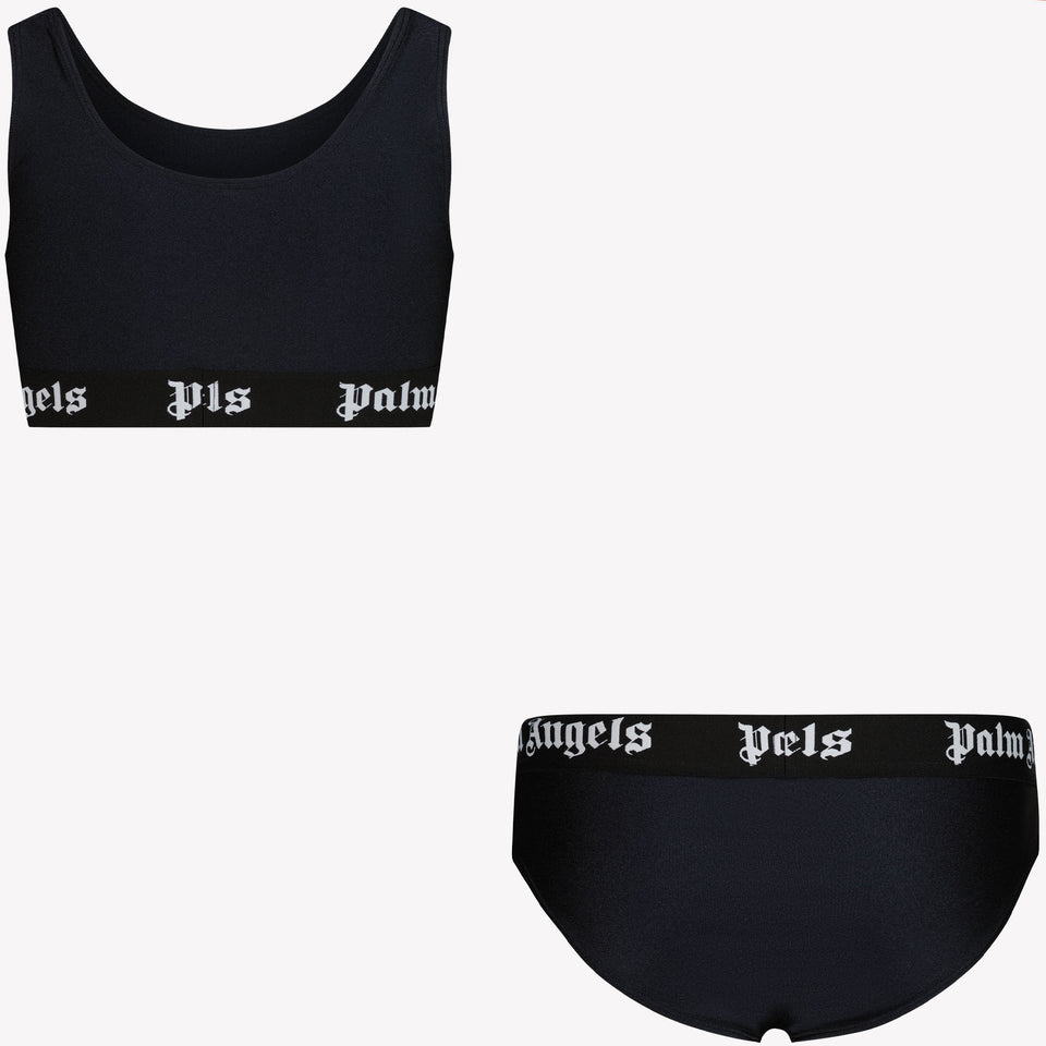 Palm Angels Kids girls Swimwear In Black