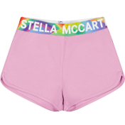 Stella McCartney Kids Girls Shorts Pink