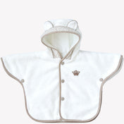 First Baby Unisex Badcape Poncho White