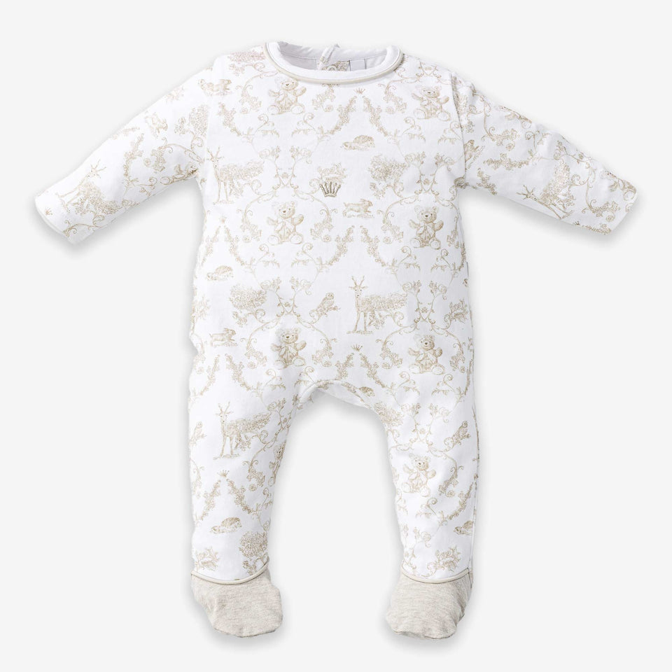 First Baby Unisex Romper In White