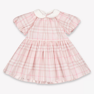 Burberry Aria Baby Girls Dress In Light Pink