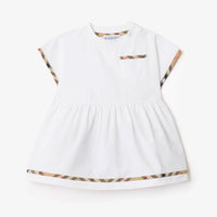 Burberry Lea Baby Meisjes Jurk In Wit
