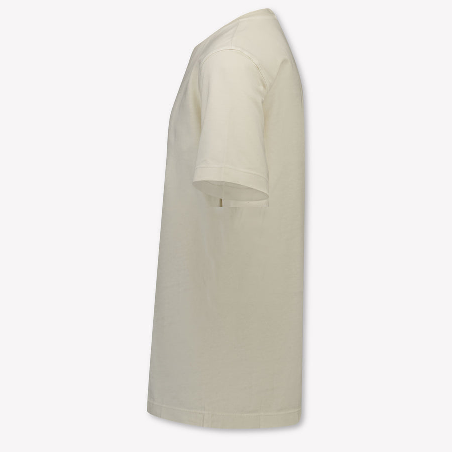 Stone Island Kinder Jongens T-Shirt In Off White