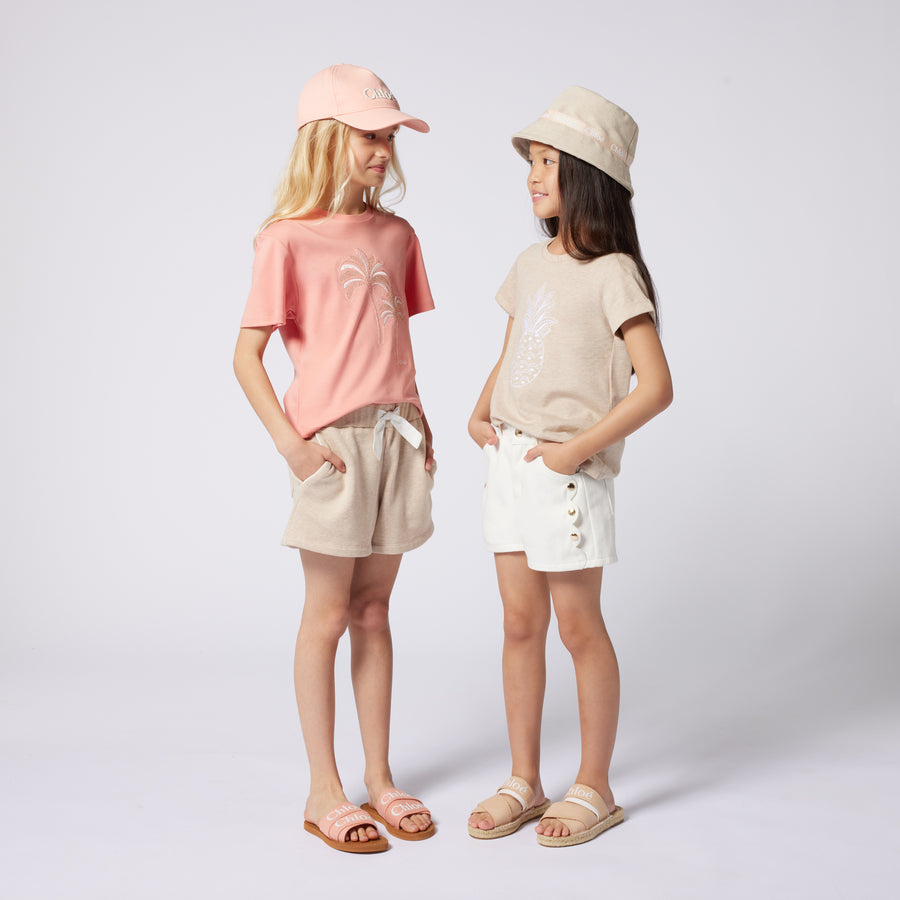 Chloe Girls Flipflops  Beige