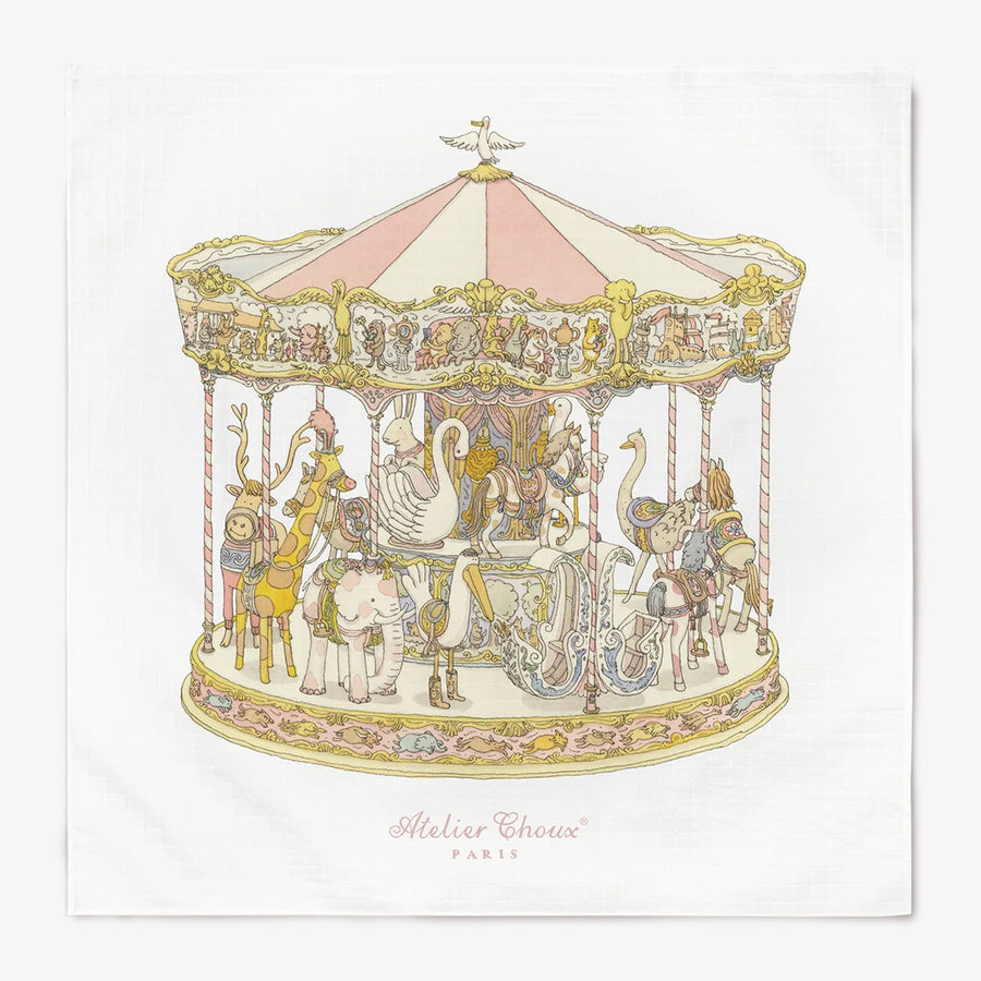 Atelier Choux Baby Carré 100x100 CM in Light Pink