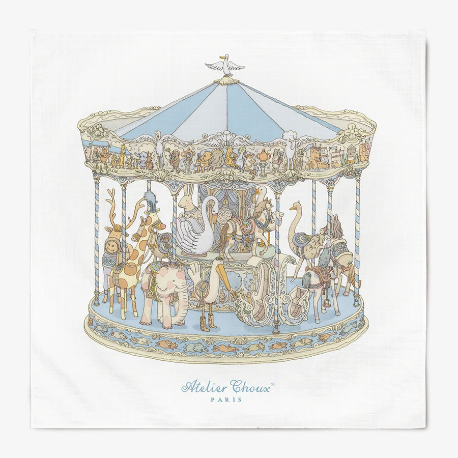 Atelier Choux Baby Unisex Carré 100x100 CM in Light Blue