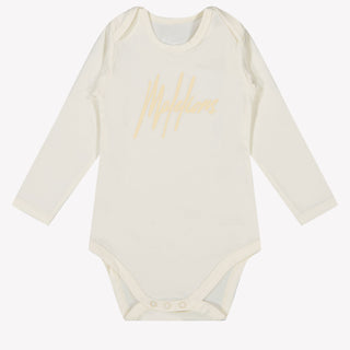 Malelions Baby Unisex Rompertje Off White