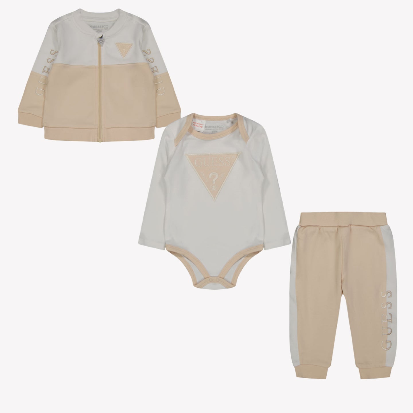 Guess Baby Boys Jogging Suit Beige