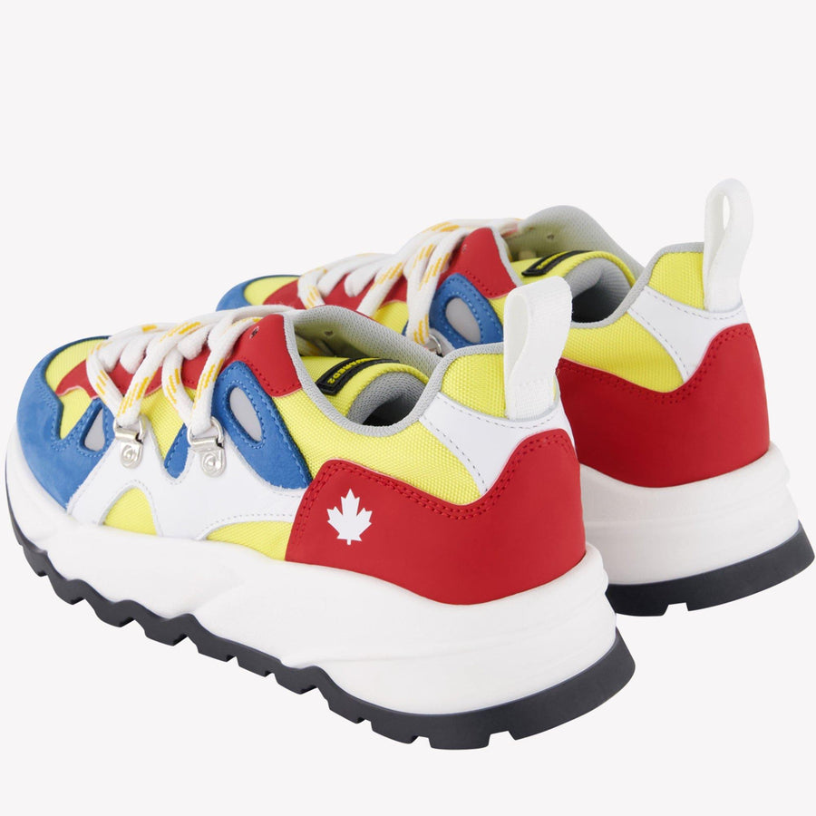 Dsquared2 Kinder Unisex Sneakers Geel