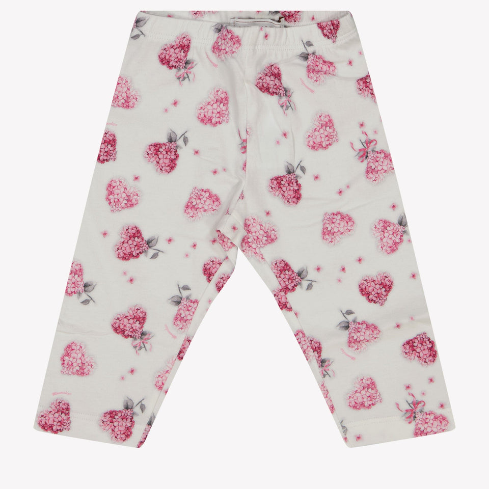 Monnalisa Baby Meisjes Legging Off White 3 mnd