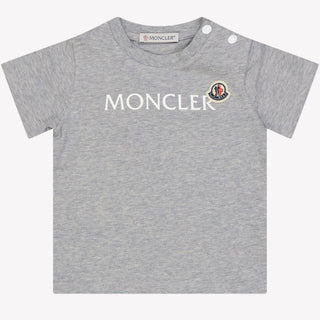 Moncler Baby Unisex T-shirt Grijs 3/6
