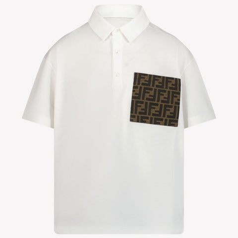 Fendi Children's boys polo in White