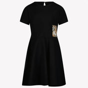 Burberry Riley Kids Girls Dress Black