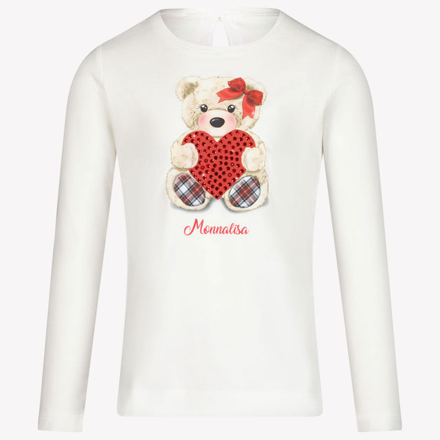 MonnaLisa Meisjes T-shirt Off White