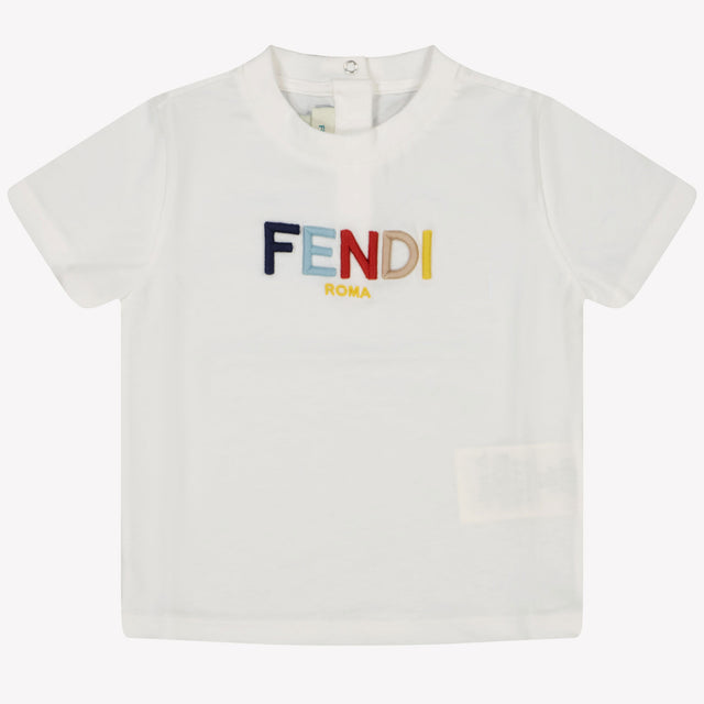 Fendi Baby Unisex T-Shirt Wit