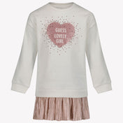 Guess Kinder Meisjes Jurk Off White