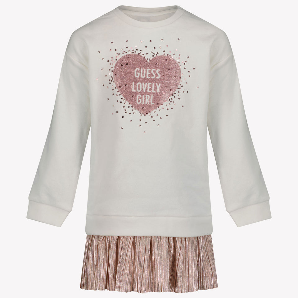 Guess Kinder Meisjes Jurk Off White