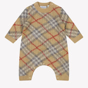 Burberry Camillo Baby Unisex Playsuit  Light Beige