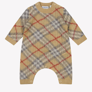 Burberry Camillo Baby Unisex Playsuit  Light Beige