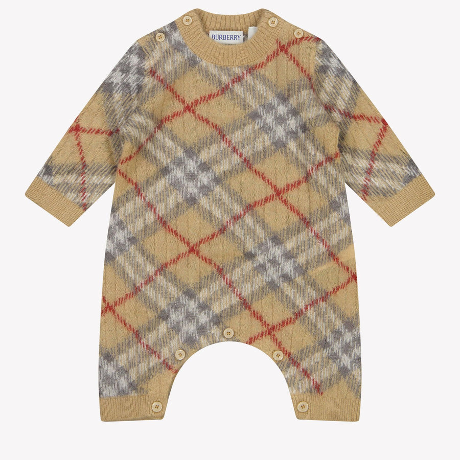 Burberry Camillo Baby Unisex Playsuit  Beige