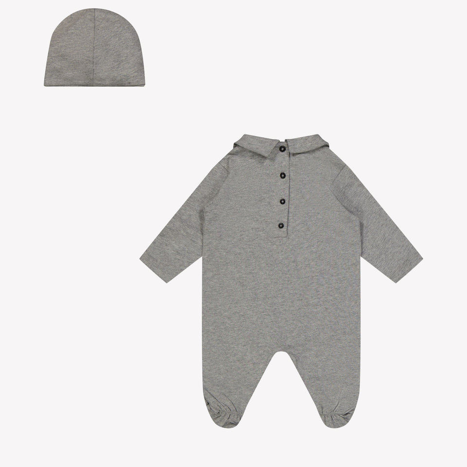 Balmain Baby boys box suit Gray