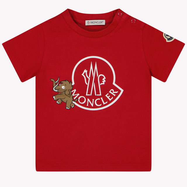 Moncler Baby Jongens T-shirt Rood