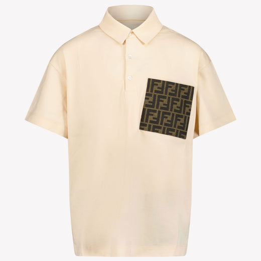 Fendi Children's boys polo in Beige