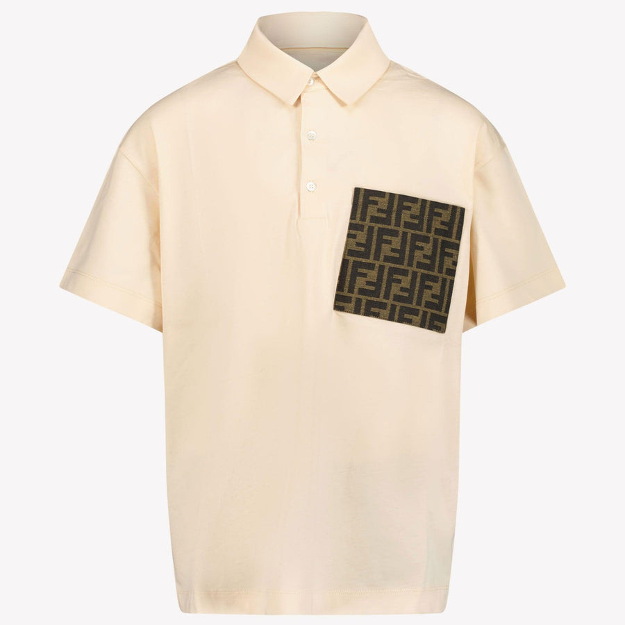 Fendi Kids Boys Polo  Beige