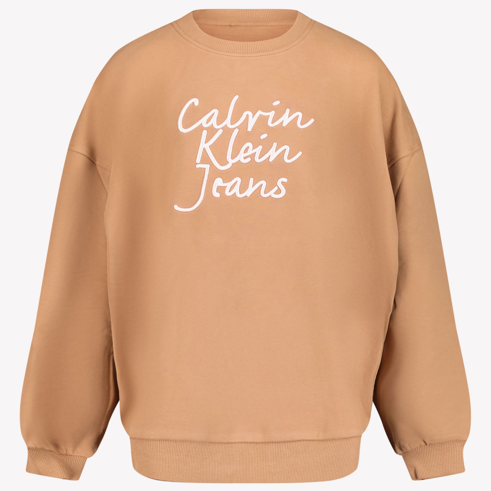 Calvin Klein Kids Girls Sweater Light Brown