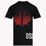 Dsquared2 Jongens T-shirt Zwart