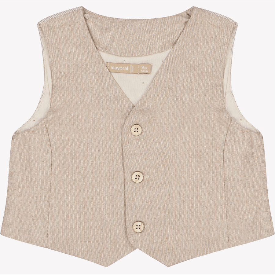 Mayoral Baby Jongens Gilet Beige