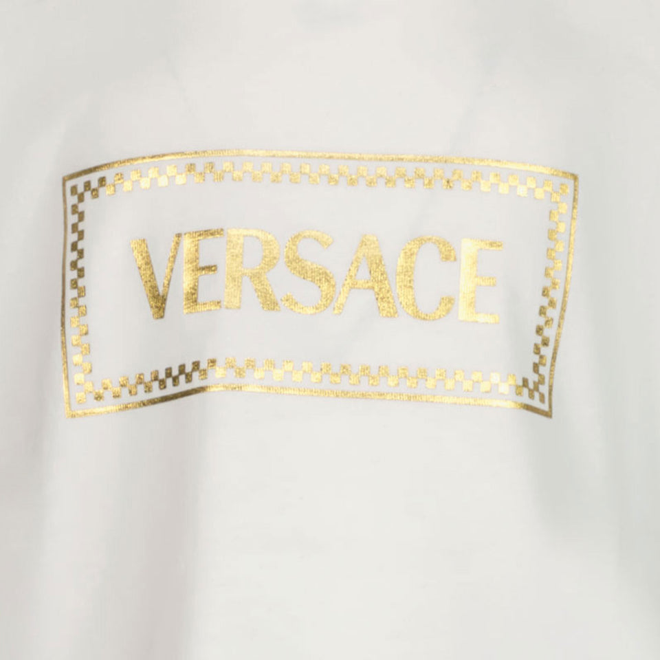 Versace Kinder Unisex T-Shirt In Wit