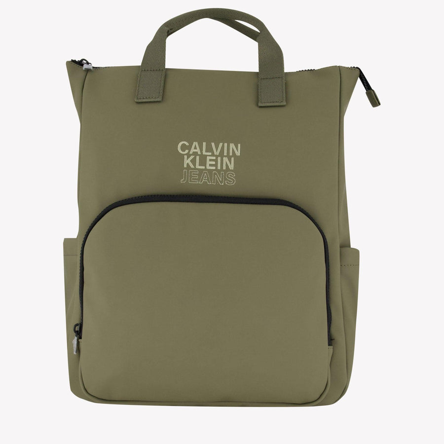 Calvin Klein Baby Unisex Changing Bag in Olive Green