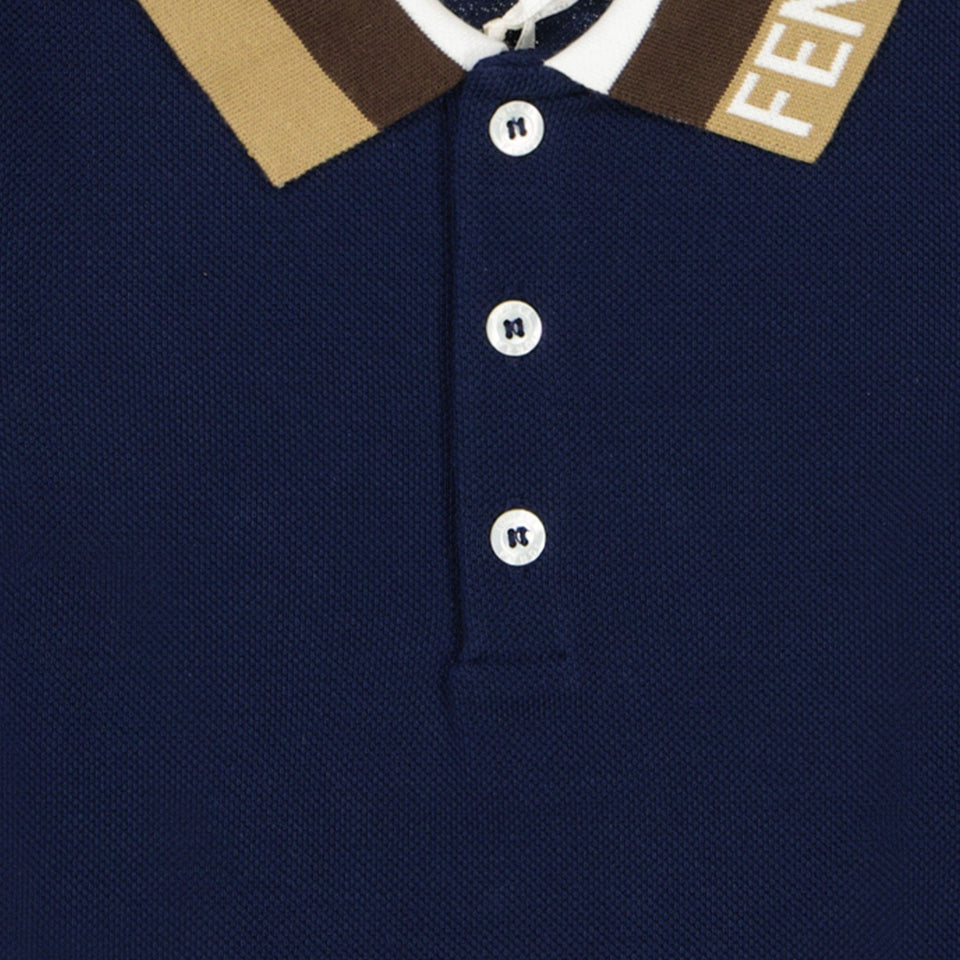 Fendi Baby Jongens Polo Navy